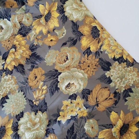Vintage Midcentury 1940s/1950s Fabric-56 x 7 Yards-Amazing Floral Flowers Cotton - Picture 9 of 10